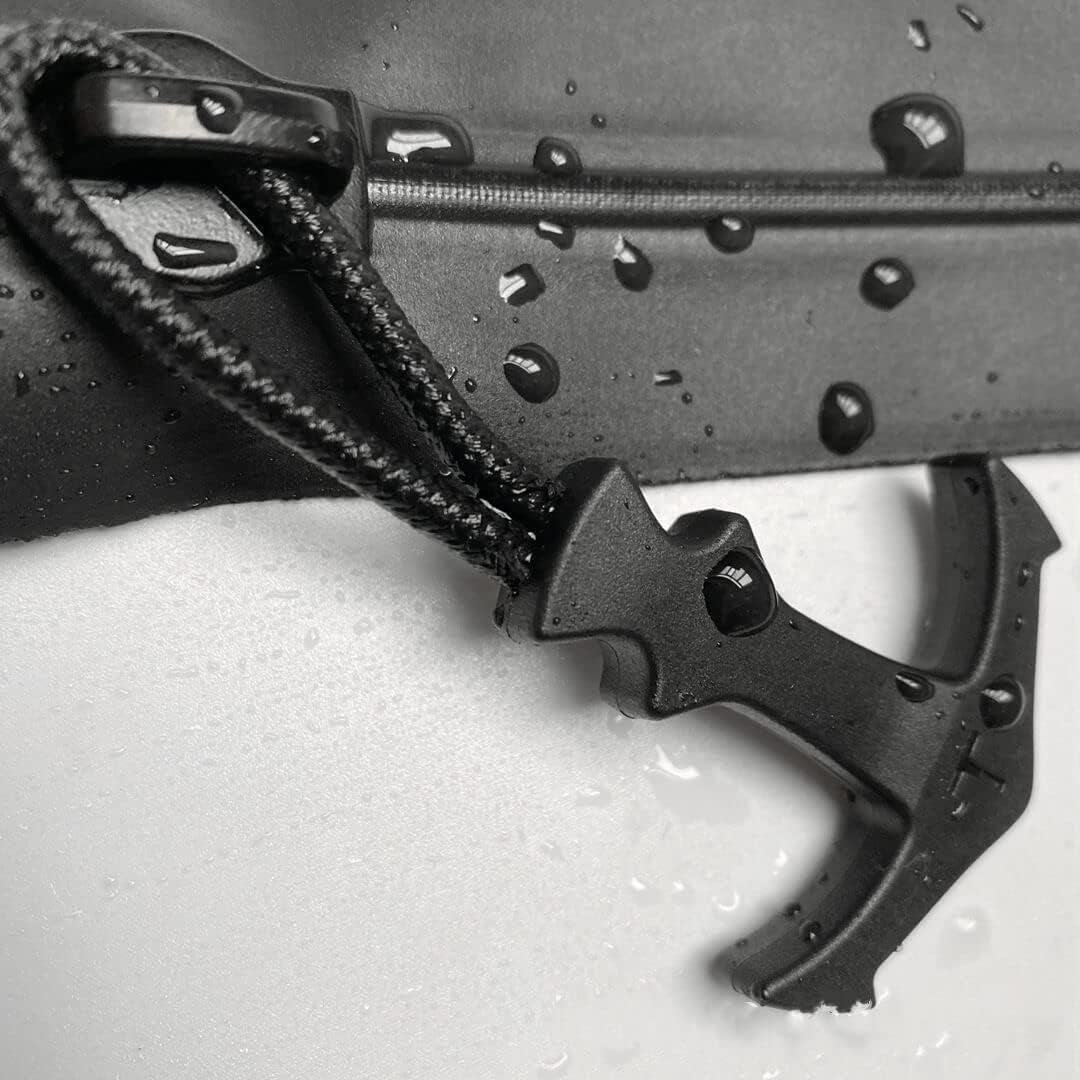 Heavy Duty Zipper Pulls,Zipper Extender,Replacement Paracord Zipper Pull,T Shape Large Size Tab Tags Extension Cord Fixer for Luggage,Backpacks,Jackets,Purses,Handbags Black 5Pcs