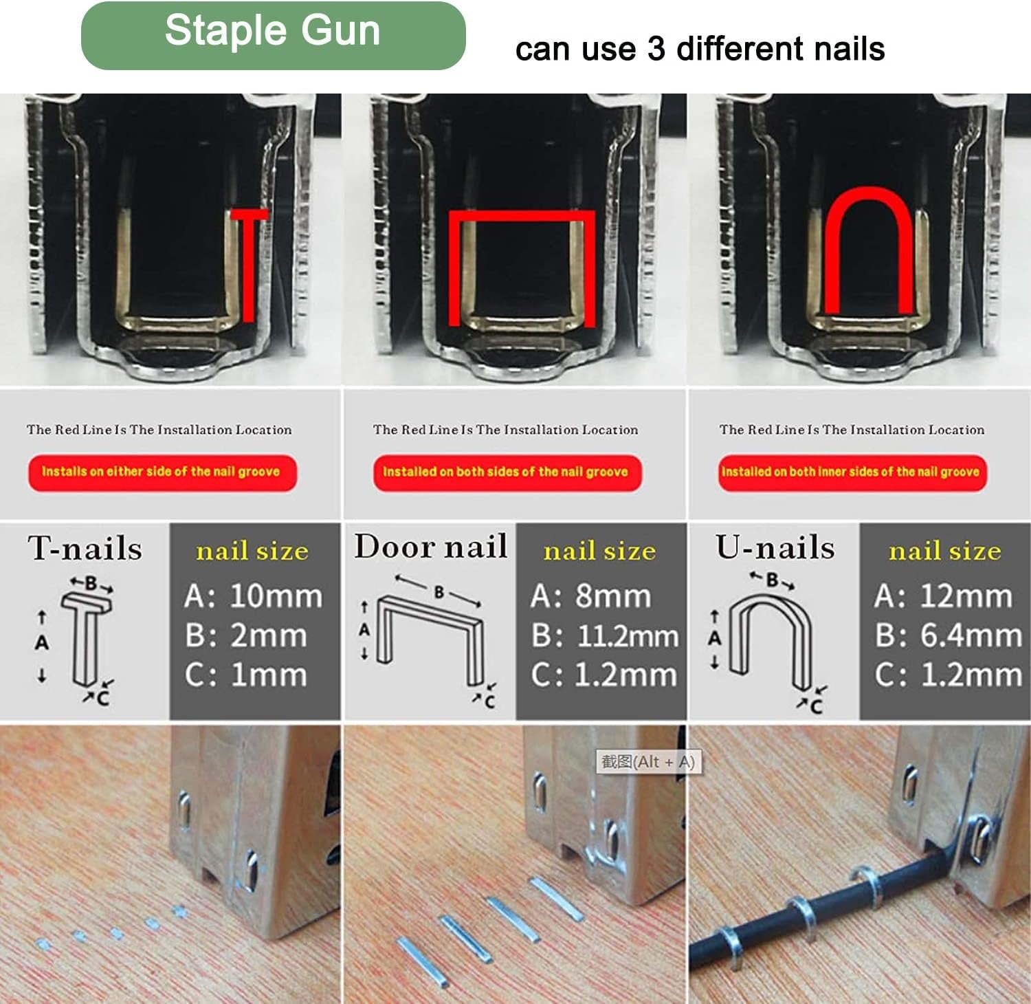 Heavy Duty Stretching Canvas Pliers with Spring Return Handles, and Staple Remover,3 in 1 Staple Gun for Upholstery with 1000 Staples for Art Oil Painting Stretching and Framing