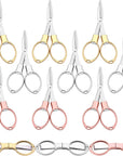 Stainless Steel Scissors anti Rust Folding Scissors Glasses Shaped Mini Shear for Home and Travel Use (6)