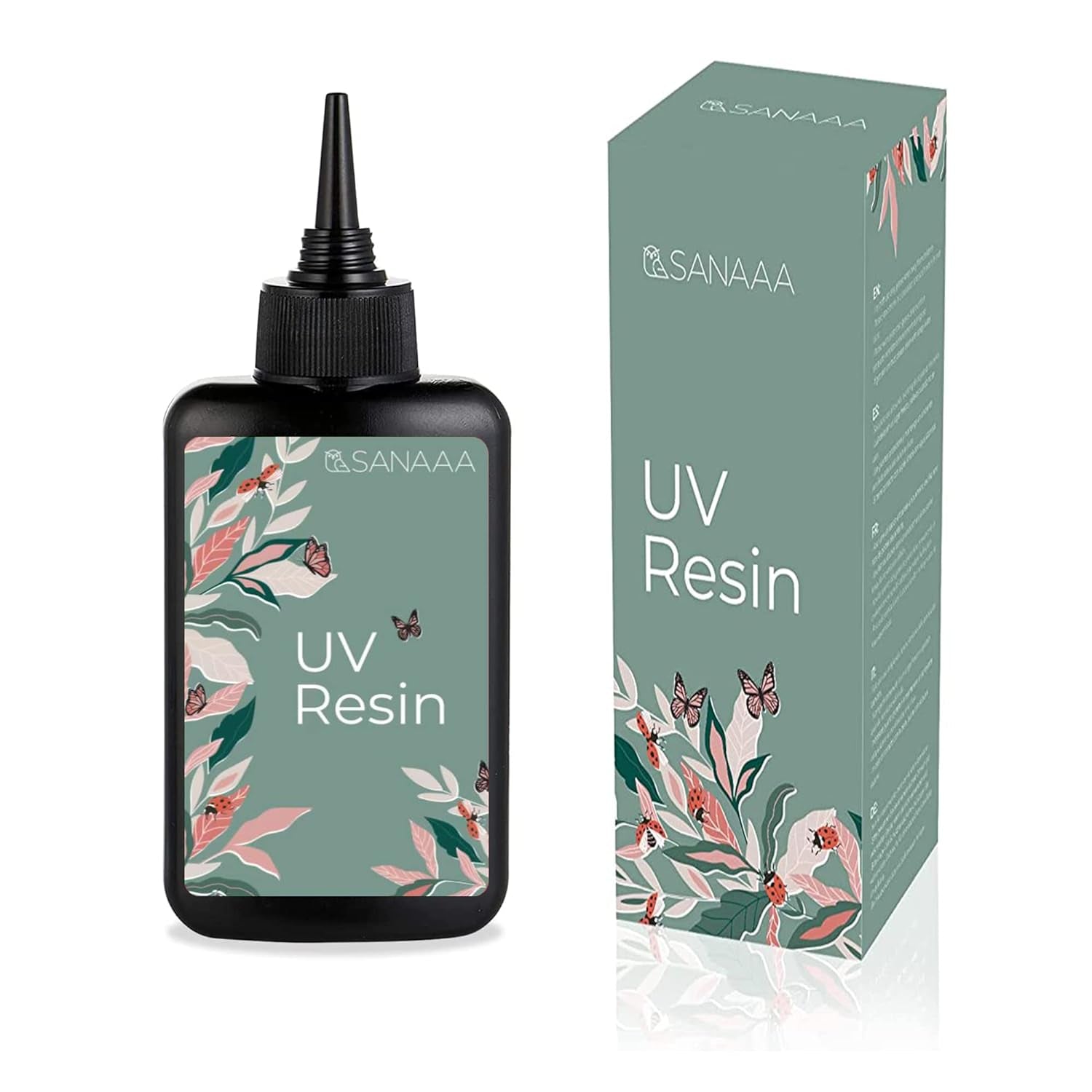 UV Resin 200G/7Oz One Minute Fast Curing Clear Hard Type for Polymer Clay Seal, Tumbler, Pen, DIY Earring Pendant Jewelry Making