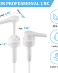 LET’S Resin Gallon Pump Dispenser, 10CC 2Pcs Heavy-Duty Leak Proof Resin Pump Dispenser,Bpa Free 38/401Resin Accessories for Dispensing Resin, Commercial and Household Use