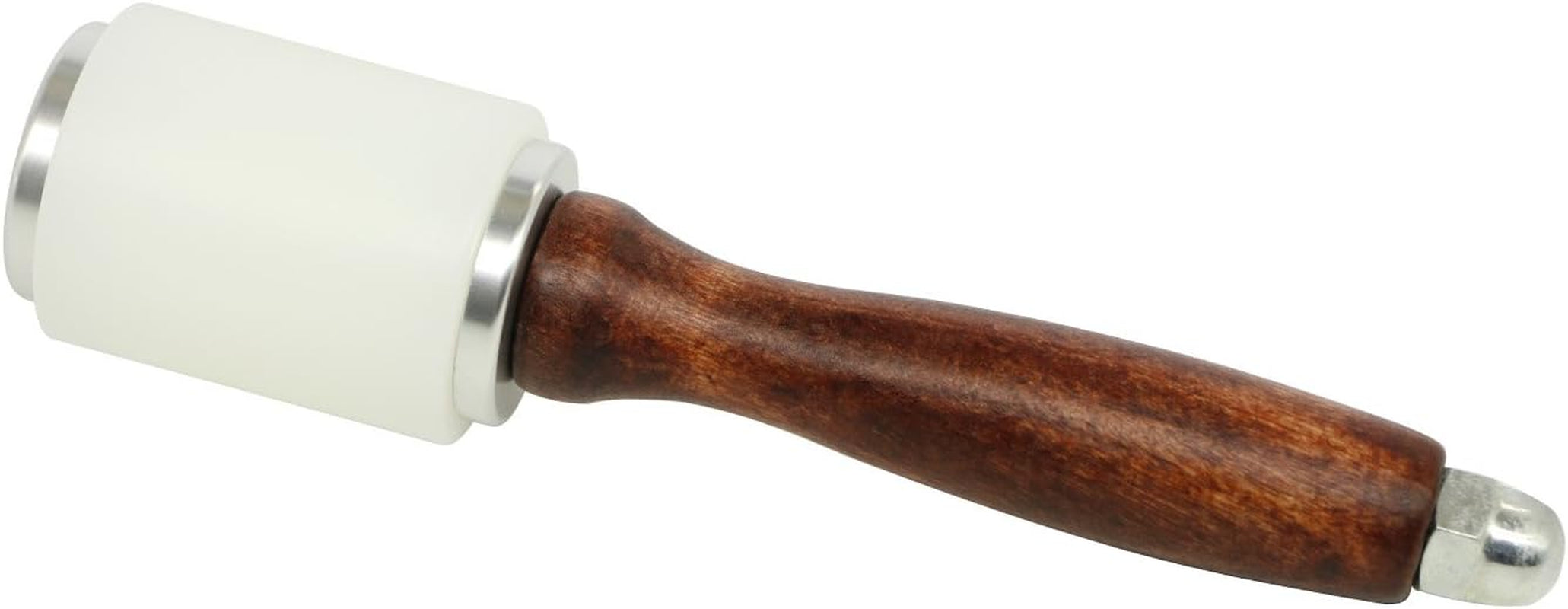 Leathercraft Wooden Handle Nylon Hammer - Wood Leather Carving Hammer Mallet for DIY Stamping Sew Leather Cowhide Tool