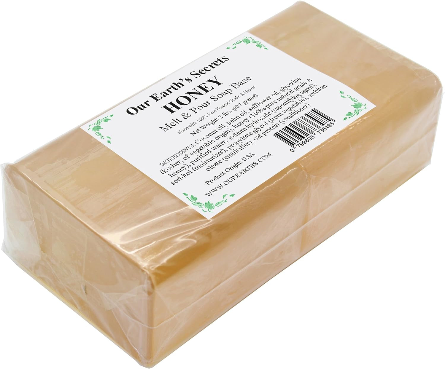 Honey - 2 Pound Melt and Pour Soap Base -