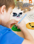 6 Set Animal Punch Needle Coasters Kit with Pattern, Yarn, Adhesive Felts, Hand Tools, Wooden Embroidery Hoop and Instruction Rug Punch Decoration DIY Art Crafts Kit for Adult Beginner
