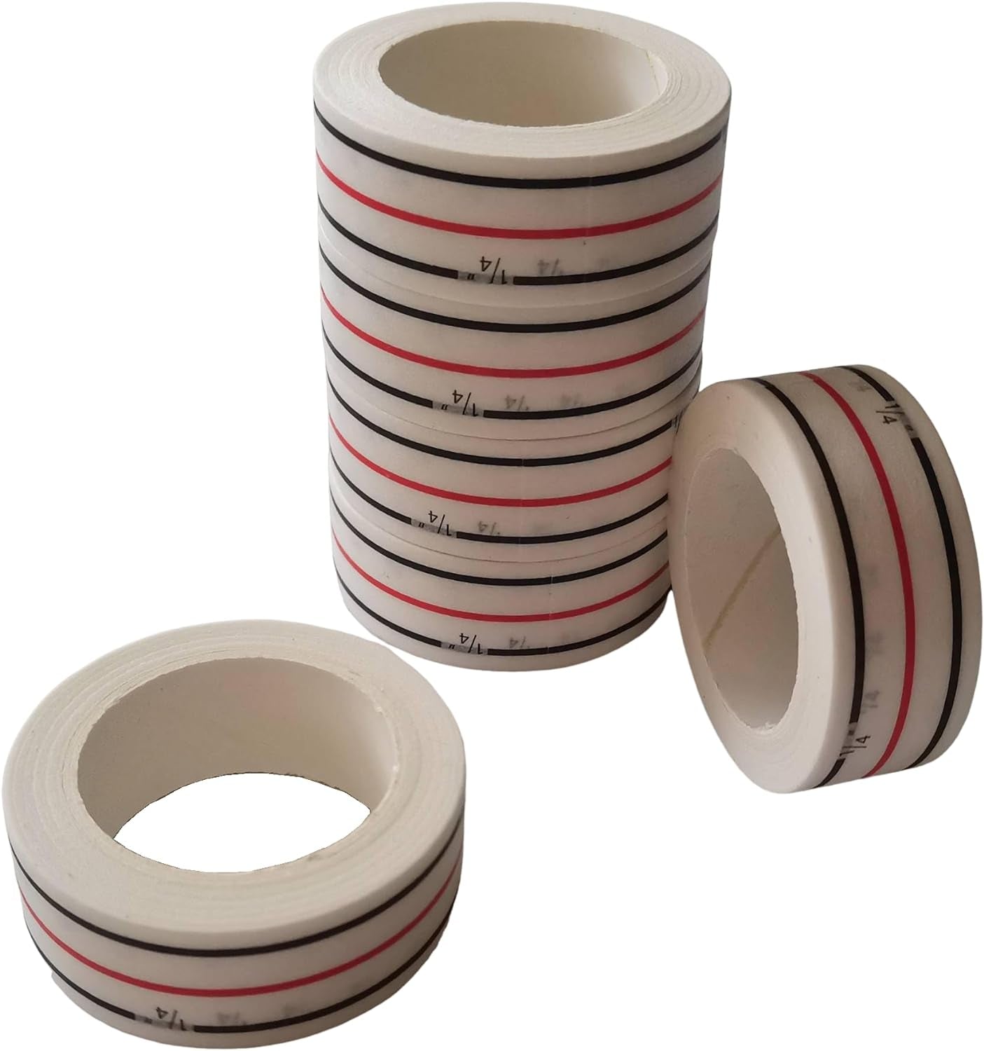 1/4" Seam Diagonal Seam Tapes 10Yard Each Roll Sewing Basting Tape for Stitching Straight Diagonal Seams Instruction Tool Seamingly Accurate Seam Guide for Sewing Machines (2)