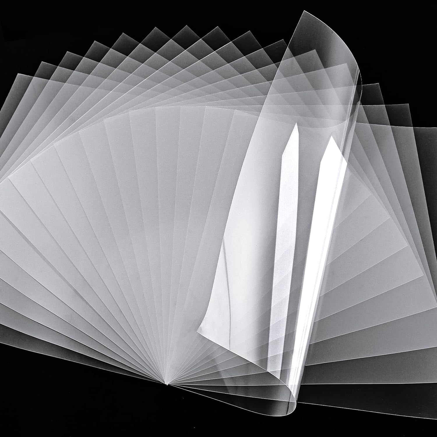 36 Pieces 6Mil Clear Plastic Acetate Sheet for Craft, 12X12 Inch, Blank Stencil Sheets, Mylar Templates for Vinyl Cutting