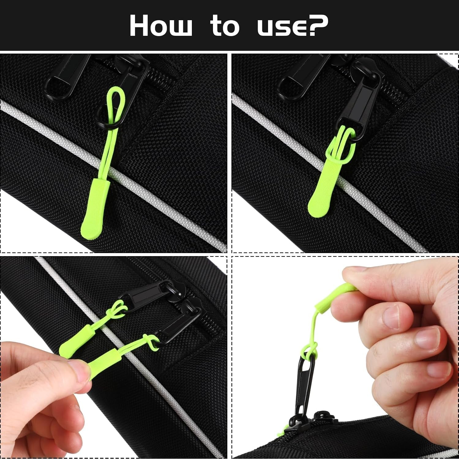 50 Pieces Zipper Pulls, 25 Colors Zipper Tags Strong Nylon Cord, Zipper Pull Replacement for Backpacks, Jackets, Luggage, Purses, Handbags, Sweatshirt
