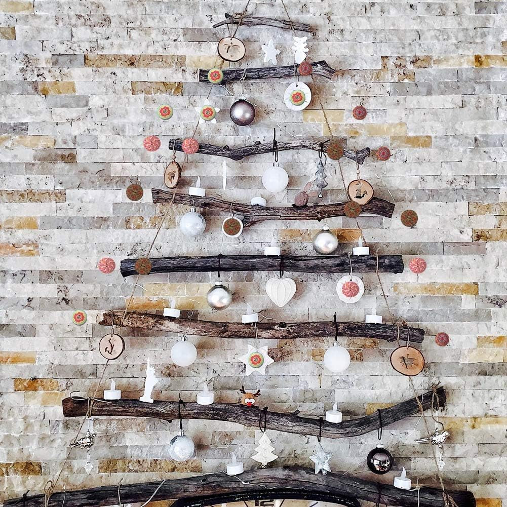 200Pcs Wood Craft Buttons 20Mm Bulk Wooden Buttons for Crafts Vintage Button for Sewing