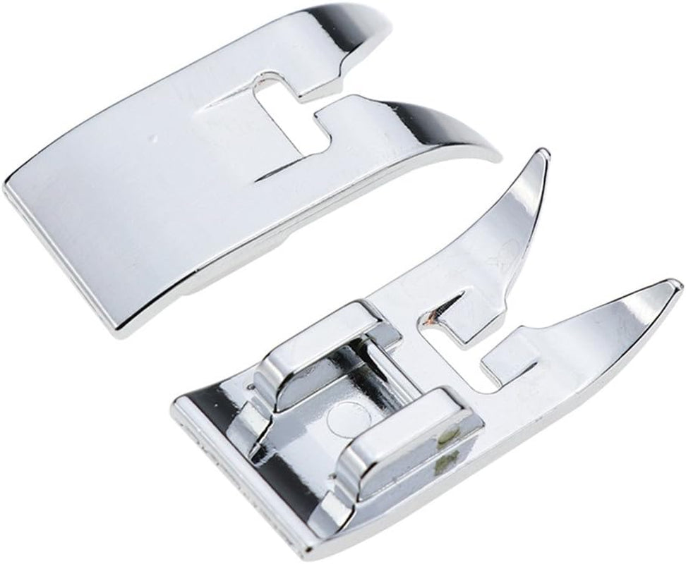 2Pcs Zig Zag, Straight Stitch Foot Snap on Foot Sewing Machine Presser Foot Will Fit Singer, Brother, Janome, Toyota, Etc Domestic Sewing Machines