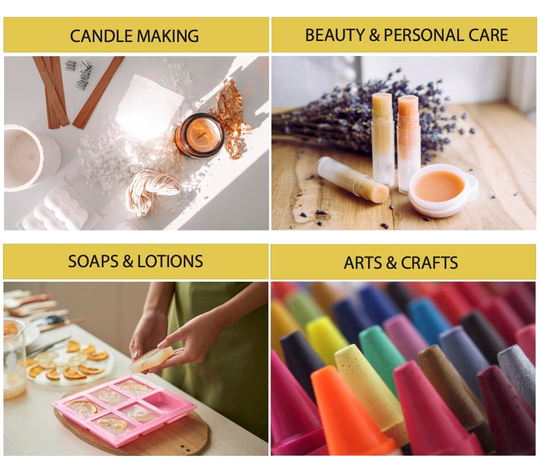 Paraffin Wax - 1 Lb Refined General Purpose Paraffin Wax - Pure Wax for DIY Candle Making, Canning, Waterproofing, Metal Preservation and More