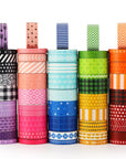50 Rolls Washi Tape Set, Decorative Adhesive Tape for Scrapbook, Arts & Crafts, Journals, and Planners, Each Rolls 5Yd Total 250Yd (Pink)
