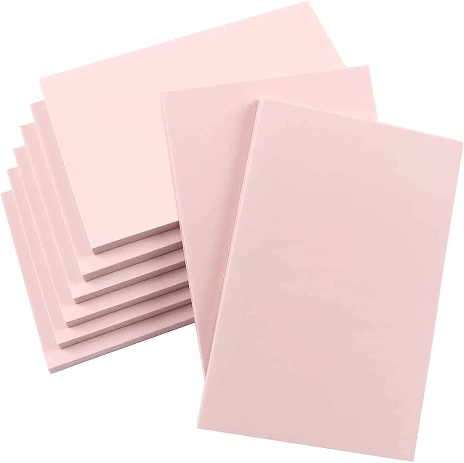 8Pcs 4" X 6" Rubber Carving Blocks, Soft Linoleum Block for Printmaking, Rectangle Linocut Blocks Stamp Carving Tools Easy Cut Lino Blocks for Crafts (White Outer &amp;Green Inner Layer)