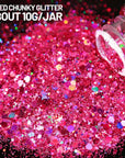 Holographic Chunky Glitter, 15 Colors Glitter, Craft Glitter for Resin, Nail Glitter, Festival Cosmetic Hair Face Body Glitter, Glitter Flakes Sequins for Epoxy Resin Tumbler DIY Arts Crafts