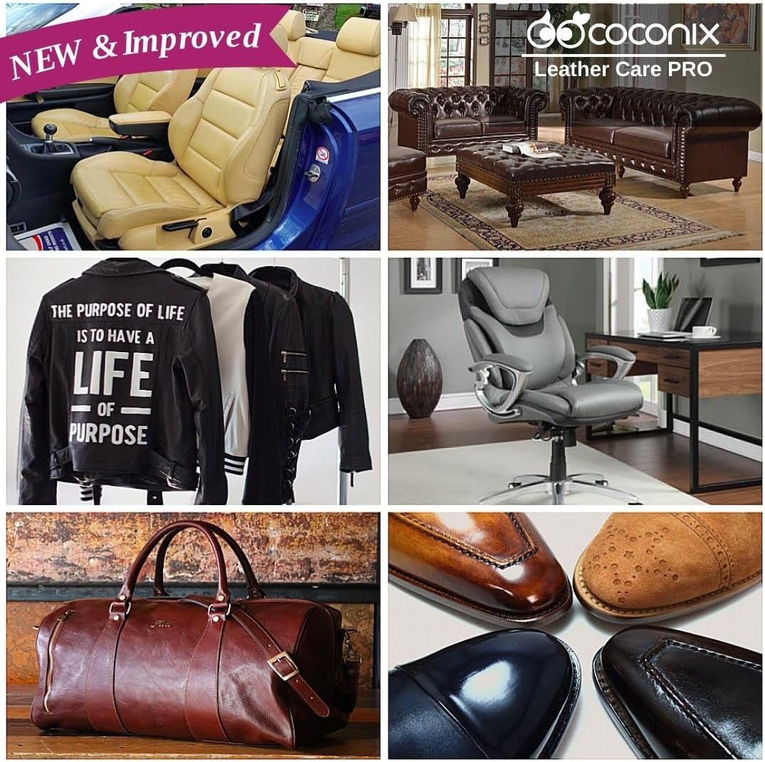 Vinyl and Leather Repair Kit - Restorer of Your Furniture, Jacket, Sofa, Boat or Car Seat, Super Easy Instructions to Match Any Color, Restore Any Material, Bonded, Italian, Pleather, Genuine