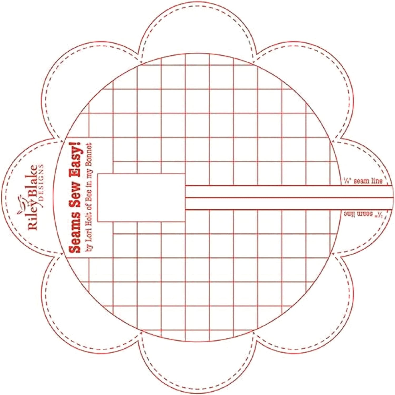 Lori Holt Seams so Easy Seam Guide Red