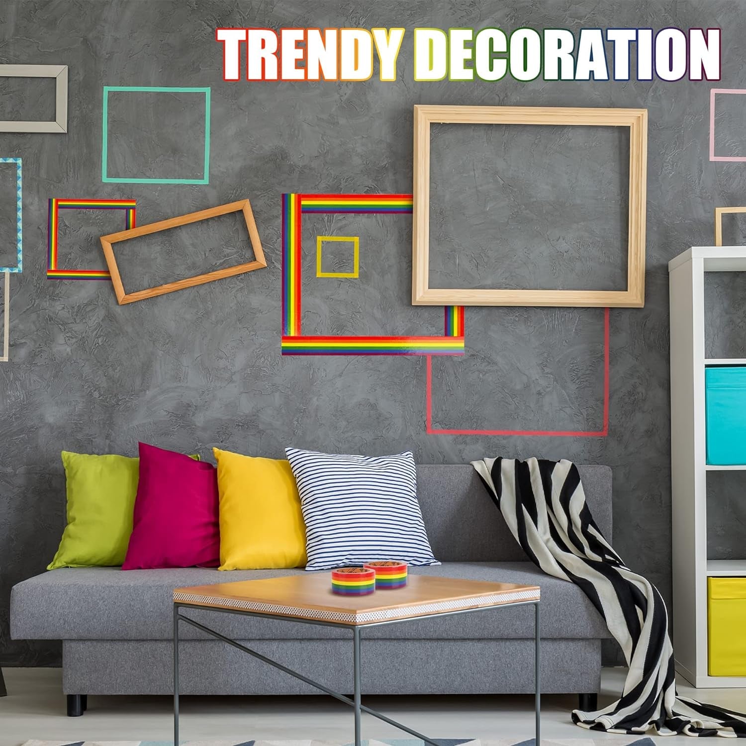 Duct Pride - Rainbow Tape | 1.88 in X 10 Yds a Roll | Vibrant Bright Colors | Easy to Tear by Hand | Arts & Crafts | DIY Projects | Gay Progress Stripe Flag LGBTQ+ Parade Gift Decorations