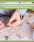 Beading Needles Set 24 Pcs Big Eye Beading Needles Opening Beading Needles Seed Beads Needles Collapsible Beading Needles with Storage Tube for Bracelets and Jewelry Making