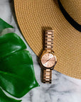 Michael Kors (MK3197) Slim Runway Mono Rose Gold-Toned Stainless Steel Watch