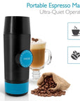 2 in 1 Capsule & Ground Mini Espresso Portable Coffee Maker