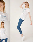 Biggdesign Faces Hope Womens Crew Neck T-Shirt