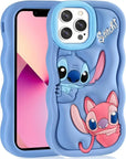 Silicone Wave Stitch Soft Cover Case For iPhone 15 14 13 12 11 Pro Max Xs XR 6 7 8 sanrio case iphone 14 case