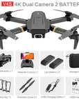 V4 RC Drone: 4K HD Camera, WiFi FPV