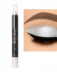 2 In 1 Glitter Pearlescent Eyeshadow Lipstick Stick Waterproof Long-lasting Glitter Eyeliner Eye Shadow Pencil Makeup Cosmetic