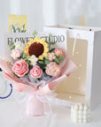 Artificial Knitting Flowers Bouquet