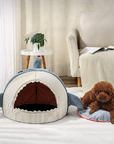 Enclosed Warm Shark Cat Bed