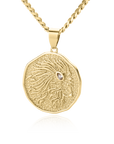 Astrological Sign Coin Pendant Necklace